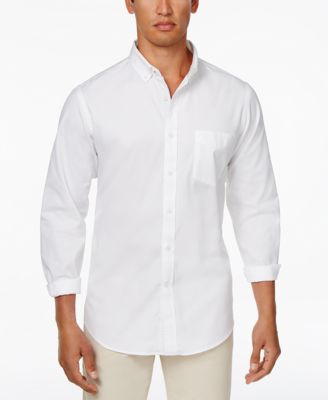 Club Room - Men's Solid Oxford Cotton Shirt