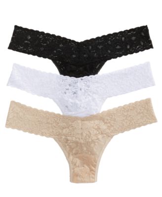 Hanky Panky - 3-Pk. Original-Rise Lace Thong 48113PK