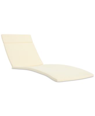 Noble House - Ashley Outdoor Chaise Lounge Cushion, Quick Ship