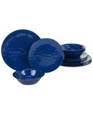 Certified International - Cobalt Blue 12-Pc. Dinnerware Set, Service for 4