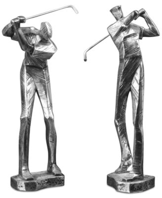 Uttermost - Practice Shot Metallic Statues, Set of 2
