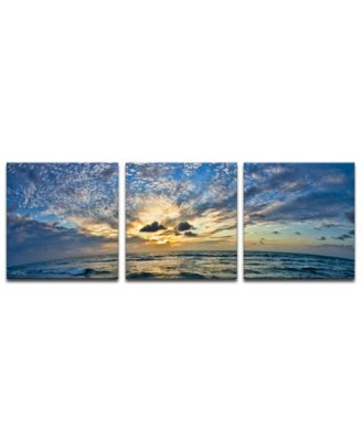 Ready2HangArt - 'Ocean' 3-Pc. Canvas Art Print Set