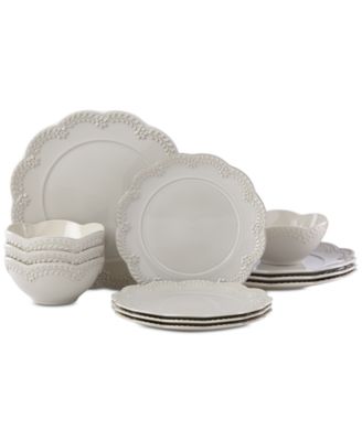 Lenox - Chelse Muse Flower 12-Pc. Dinnerware Set, Service for 4