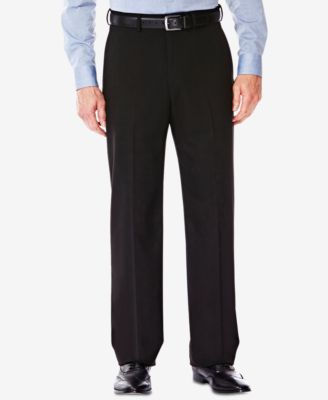 Haggar - Men's Classic/Regular Fit Stretch Sharkskin Suit Pants