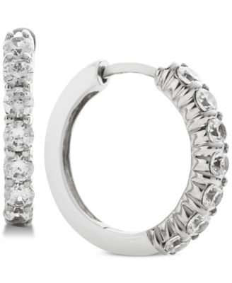 Macy's Brand - Diamond Hoop Earrings (1 ct. t.w.) in 14k White Gold