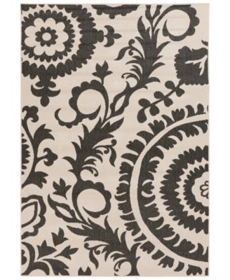 Surya - Alfresco ALF-9612 Black 2'3" x 7'9" Runner Area Rug