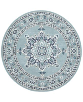Surya - Alfresco ALF-9687 Charcoal 5'3" Round Area Rug