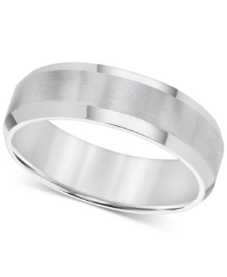 Triton - Men's Stainless Steel Ring, Smooth Comfort Fit Wedding Band
