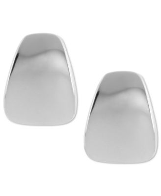Robert Lee Morris Soho - Earrings, Silver-Tone Wide Wedge Clip-On Earrings