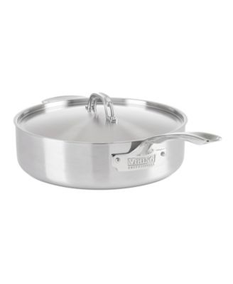 Viking - Pro 5 Ply 6.4 Qt. Saute Pan- Satin Finish