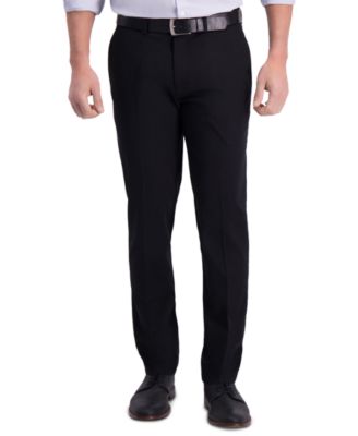 Haggar - Men's Premium Slim-Fit Performance Stretch Non-Iron Flat-Front Dress Pants