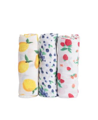 Little Unicorn - Berry Lemonade Cotton Muslin 3-Pack Swaddle Blanket Set