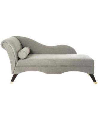 Safavieh - Caiden Vevlet Chaise, Quick Ship