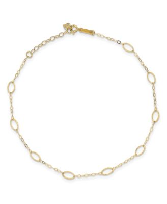 Macy's Brand - Oval Anklet in 14k Yellow Gold
