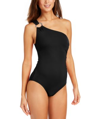 Michael Kors - Embellished One-Shoulder One-Piece Swimsuit