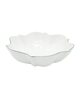 Twig New York - Amelie Forest Green Rim Serving Bowl