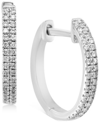 EFFY Collection - Diamond Small Double Row Hoop Earrings (1/5 ct. t.w.)