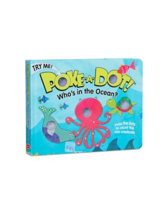 Melissa and Doug - Children's Book - Poke-a-Dot: Who’s in the Ocean Board Book with Buttons to Pop