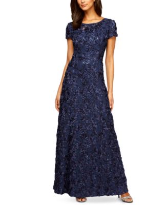 Alex Evenings - A-Line Rosette Dress