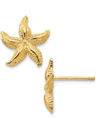 Macy's Brand - Starfish Stud Earrings in 14k Yellow Gold