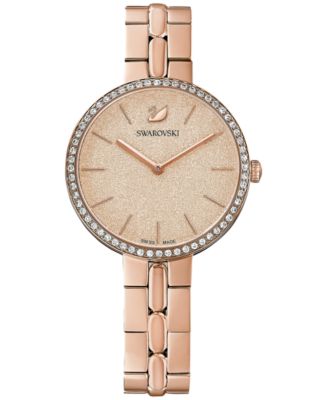 Swarovski - Women's Swiss Cosmopolitian Rose Gold-Tone Stainless Steel PVD Bracelet Watch 35mm