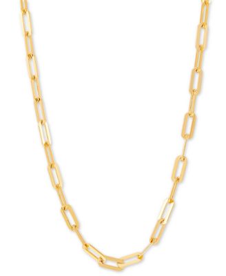 Giani Bernini - Paperclip Link 18" Chain Necklace in 18k Gold-Plated Sterling Silver or Sterling Silver