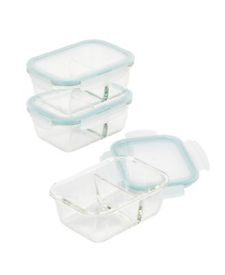 Lock n Lock - Purely Better 6-Pc. 25-Oz. Divided Food Storage Containers