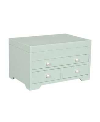 Mele & Co - Bianca Wooden Jewelry Box in Seafoam Finish