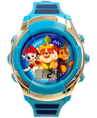 Accutime - Kid's Digital Paw Patrol Blue Silicone Strap Watch 38mm