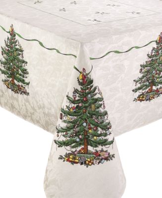 Spode - Christmas Tree Ivory/Green 60x120 Tablecloth