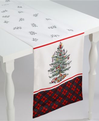 Spode - Christmas Tree Tartan Multicolored 72" Runner