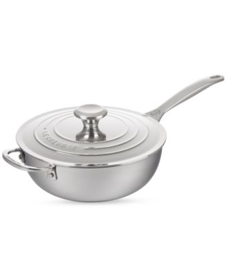 Le Creuset - 3.5-Qt. Nonstick Stainless Steel Saucier Pan