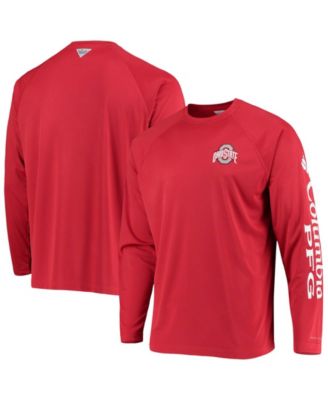Columbia - Men's PFG Ohio State Buckeyes Terminal Tackle Omni-Shade Long Sleeve T-Shirt