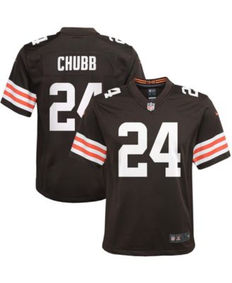 Nike - Youth`Nick Chubb Brown Cleveland Browns Game Jersey