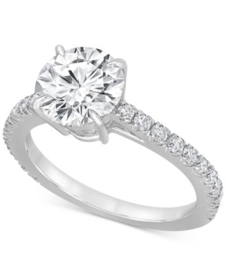 Badgley Mischka - Certified Lab Grown Diamond Engagement Ring (2-1/2 ct. t.w.) in 14k Gold
