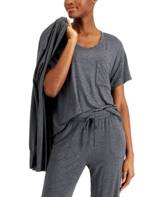 Alfani - Super Soft Scoop-Neck Pajama Top