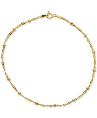Giani Bernini - 24k Gold over Sterling Silver Anklet, Chain Anklet