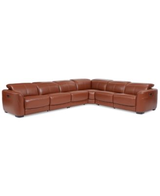 VSUserMacys5 - Lexanna 6-Pc. Leather Sectional with 3 Power Motion Recliners