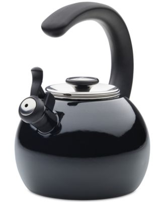 Circulon - Enamel on Steel 2-Qt. Whistling Teakettle with Flip-Up Spout