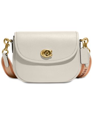 COACH - Polished Pebble Leather Willow Saddle Bag