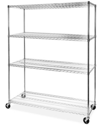 Seville Classics - MEGA RACK 4-Tier NSF Steel Wire Shelving