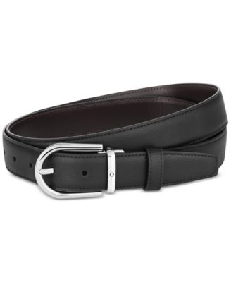Montblanc - Horseshoe Buckle Reversible Leather Belt