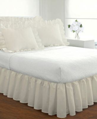 Fresh Ideas - Ruffled Poplin King Bed Skirt