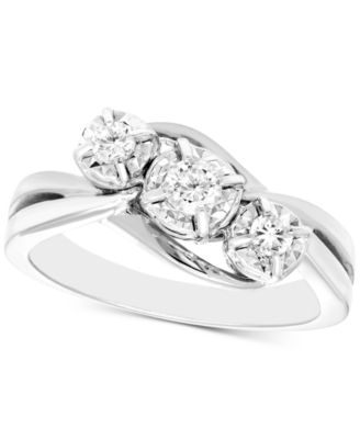 Macy's Brand - Diamond Three Stone Ring (1/4 ct. t.w.)
