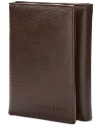 Perry Ellis Portfolio - Men's Sun Shine Faux-Leather Trifold Wallet
