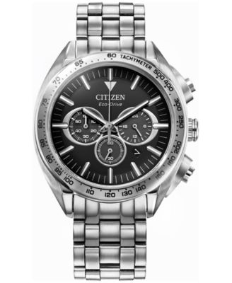 Citizen - Eco-Drive Men's Chronograph Sport Luxury Stainless Steel Bracelet Watch 43mm