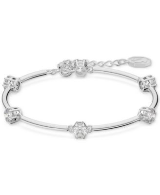 Swarovski - Silver-Tone Constella Crystal Bangle Bracelet
