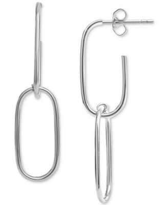 Giani Bernini - Double Link Wire Drop Earrings