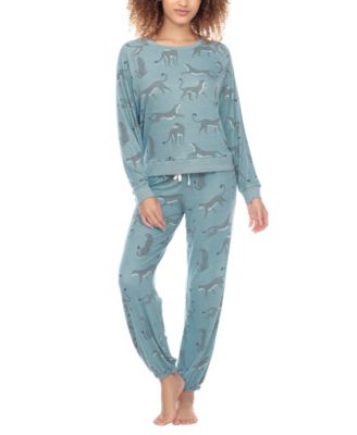 Honeydew - Women's Printed Brushed Jersey Lounge Set