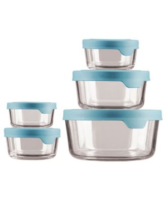 Anchor Hocking - 10-Pc. Round Glass Round Food Storage Set
